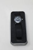 Five boxed as new Classic 1980s Matt Black UK Pattern Military Watch MIL/E12/BC.