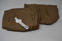 Two pairs of as new Lurdes Bergada Wide coated trousers (M - RRP £93 each).