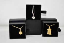 Fifteen items of assorted Haraves jewellery to include 5x silver and 5x gold Globes and 5x Jesus.