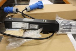 Four boxed as new Oper8 Global inline PIML single phase energy meters (REF: 16A1MPIML16A1M).