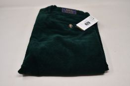 A pair of as new Ralph Lauren cord pants in green (W30/L32).