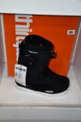 A pair of men's as new Thirtytwo TM-2 Double Boa snowboard boots (UK 10.5).