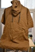 An as new Lurdes Bergada 308 longline hoodie tunic in toasted (S - RRP £139).