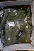 Ten as new Olive & Frank heart embroidered sweatshirts (All XS - RRP £55 each).