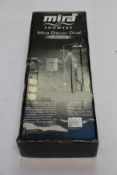 An as new Mira Showers Mira Decor dual electric.