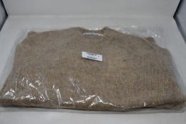 An as new Acne Studios Kowhai brushed Shetland knit in toffee brown (M - RRP £249).