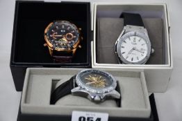Three men's as new Vault automatic watches.