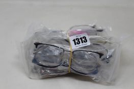 Twelve pairs of assorted as new Booth & Bruce glasses frames.