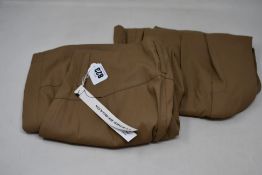 Two pairs of as new Lurdes Bergada Wide coated trousers (M - RRP £93 each).