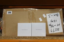 A box of two in-ear earbuds in charging cases (Approximately 95 items).