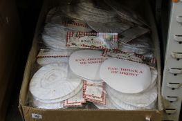 A quantity of Christmas themed bowl covers (Approximately 100 items).