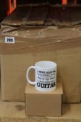 A quantity of as new Novelty guitar quote mugs (Approximately 30).