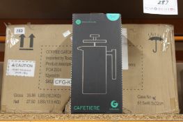 Twelve boxed as new Coffee Gator Cafetiere French press coffee makers.