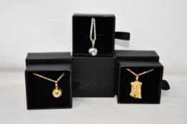 Fifteen items of assorted Haraves jewellery to include 5x silver and 5x gold Globes and 5x Jesus.
