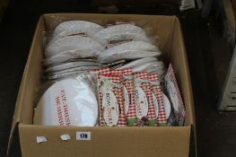 A quantity of Christmas themed bowl covers (Approximately 60 items).