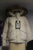 A women's as new Woolrich Luxe bomber jacket (M).