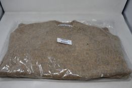 An as new Acne Studios Kowhai brushed Shetland knit in toffee brown (M - RRP £249).