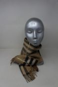 An as new Burberry sequined check cashmere scarf (Article 8050535 - RRP £484).