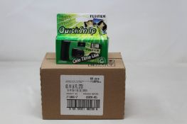 Ten boxed as new FujiFilm QuickSnap iso 400/27 photos Single Use with Flash Cameras.