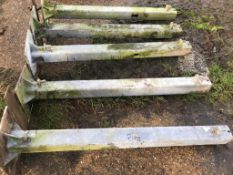 5 No. Bolt Down Gate Posts