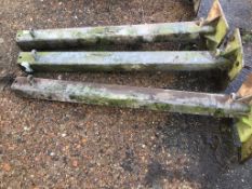 3 No. Bolt Down Gate Posts