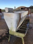 Galvanised Cattle Meal Hopper