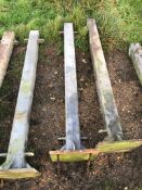 3 No. Bolt Down Gate Posts