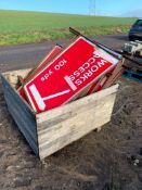 Qty. of Misc Road Work Signs