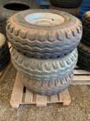 3 No. Super Single 11.5/80 - 15.3 Tyres and Rims