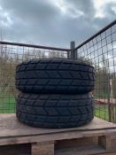 3 No. Super Single Tyres and Wheels