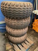 4 No. Super Single 360/65-16 Tyres and Rims