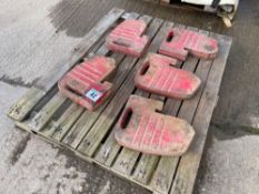 5No. Massey Ferguson vintage wafer weights