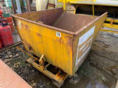 Tine mounted toe tip skip