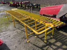 2No. Roller tables 0.5m x 4.6m