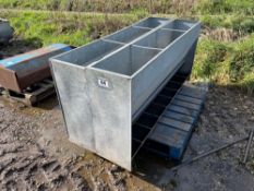 *2No. Galvanised 6ft pig troughs (No VAT)