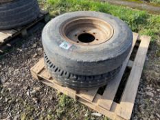 2No. 7.5-16 wheels and tyres