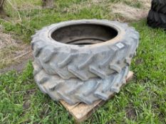 Pair Michelin 13.6R38 tyres