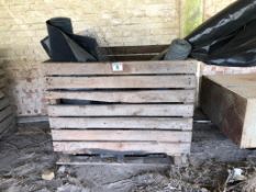 Quantity rabbit wire and black plastic sheeting