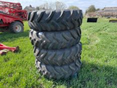 Set Alliance 380/85R28 wheels and tyres to suit Bateman sprayer