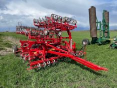 2011 Kongskilde Germinator 6m hydraulic folding trailed cultivator. Serial No: 401102550