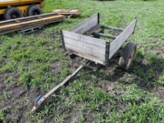 Car trailer, 1m x 1.4m single axle