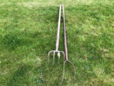 Vintage hay forks