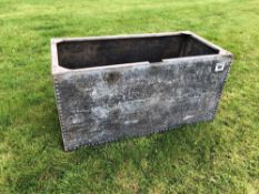 Galvanised open topped tank