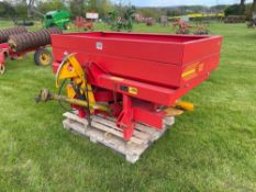 KRM Bogballe DZ twin disc 12m fertiliser spreader with 750 hopper extension. Serial No: 6761 NB: Man