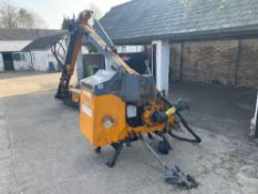2010 Ferri Reco TSA610 hedge cutter with 1.2m flail head, joystick controls. Hedge cutter Serial No: