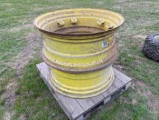 Pair John Deere rims 38