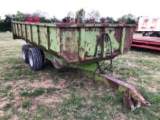1982 Big K twin axle general purpose trailer on 340/65R18 wheels and tyres. Serial No: 25278