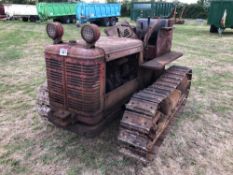 International BTD6 vintage metal tracked crawler, 12