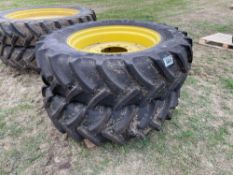 Set Mitas 380/85R34 front and Mitas 380/90R50 rear wheels and tyres