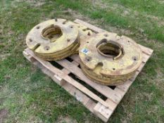 8No John Deere vintage rear wheel weights